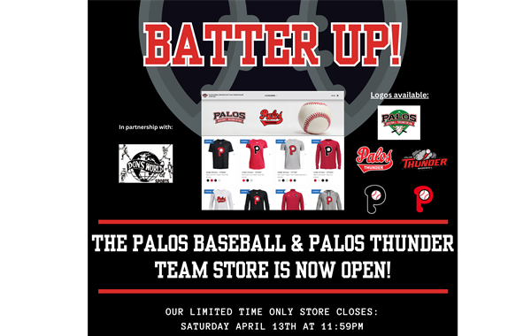 Palos Baseball & Palos Thunder Store is Open!